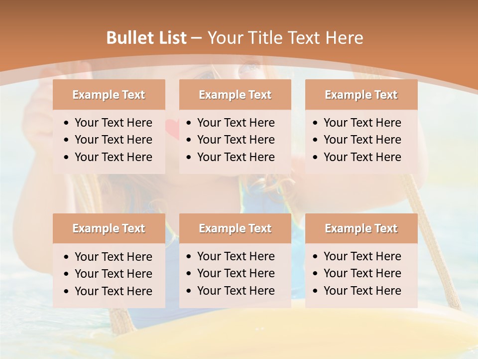 Young Child Portrait PowerPoint Template