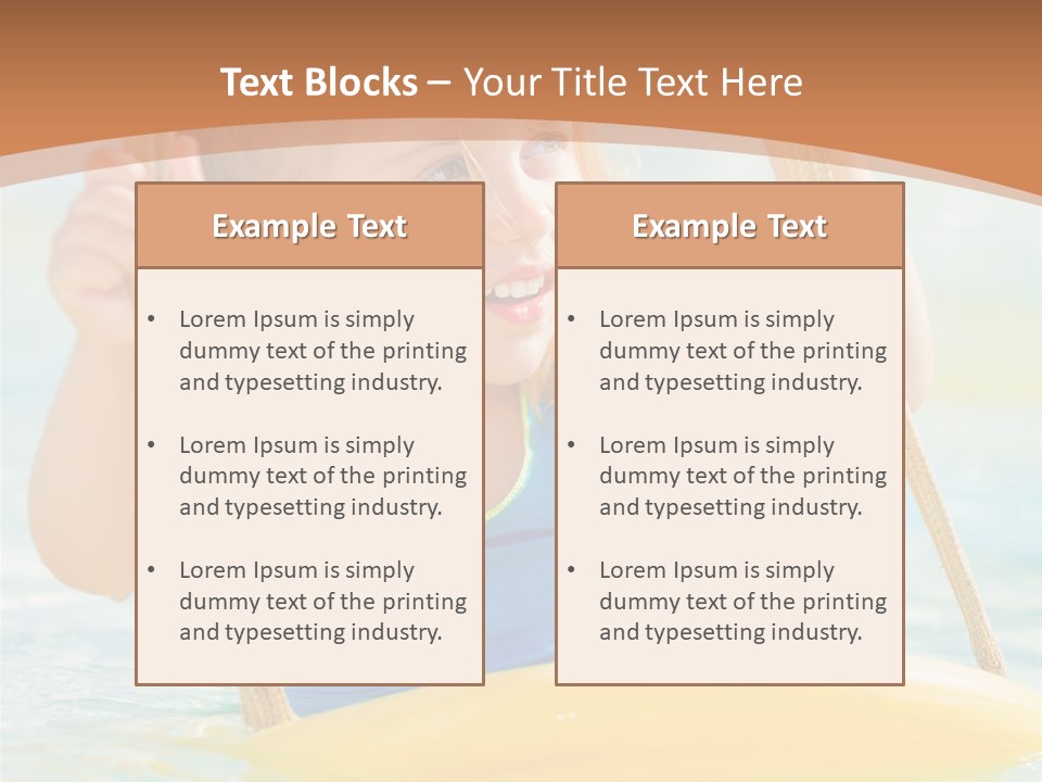 Young Child Portrait PowerPoint Template