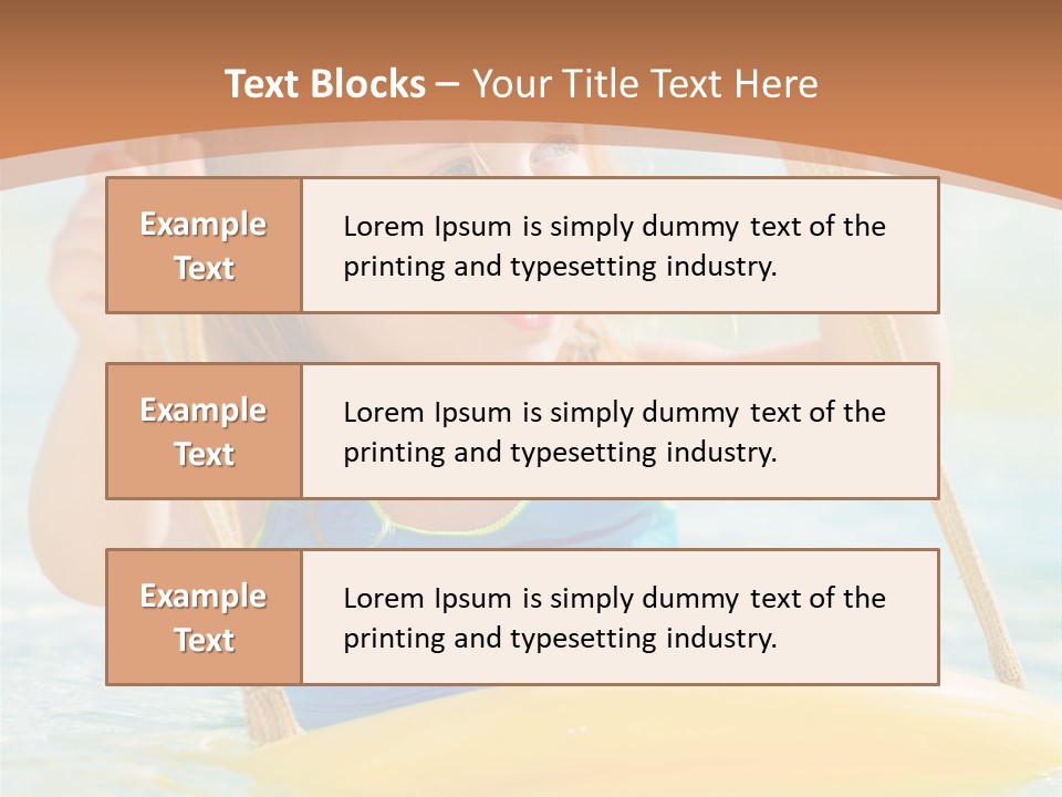 Young Child Portrait PowerPoint Template