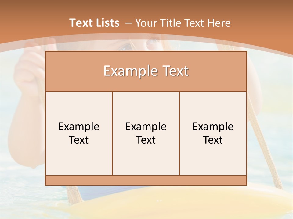 Young Child Portrait PowerPoint Template
