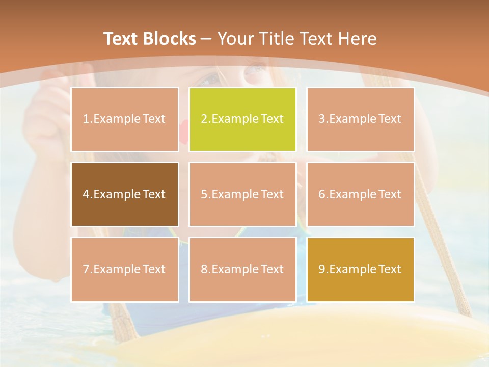 Young Child Portrait PowerPoint Template