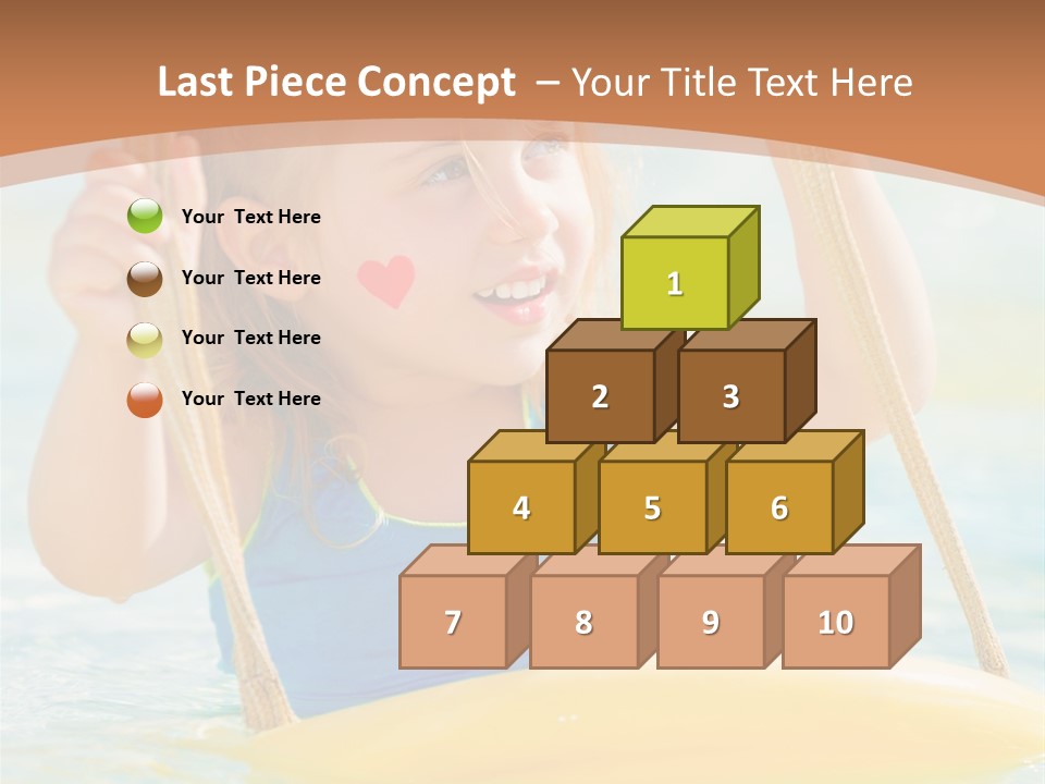 Young Child Portrait PowerPoint Template