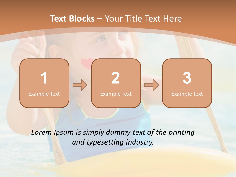Young Child Portrait PowerPoint Template
