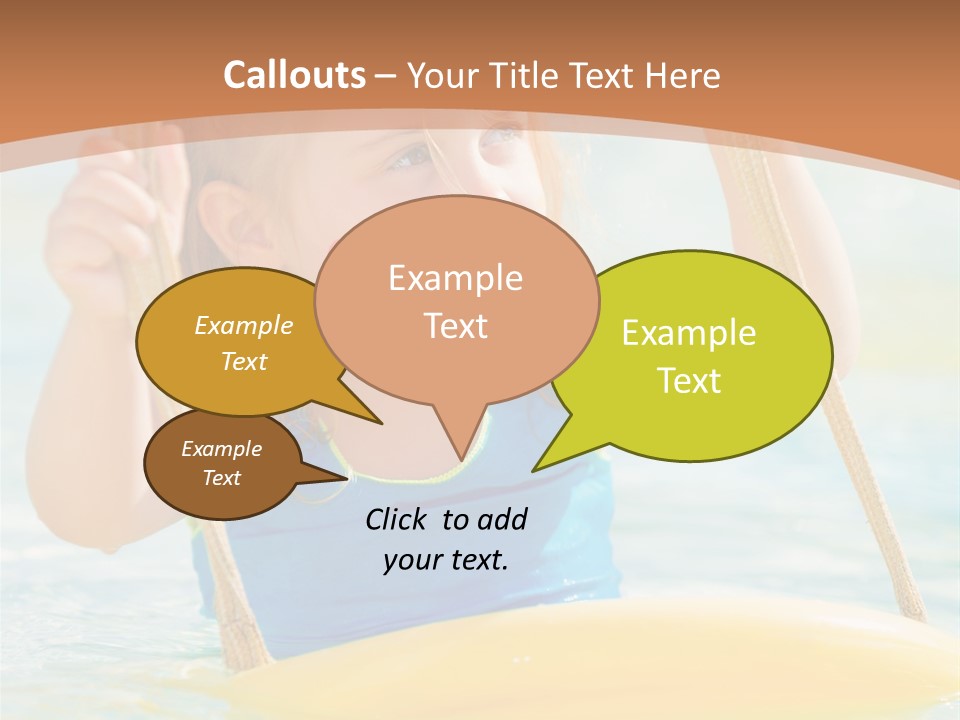 Young Child Portrait PowerPoint Template