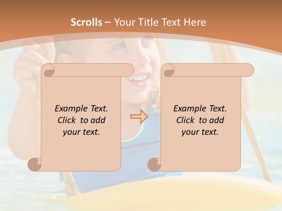 Young Child Portrait PowerPoint Template