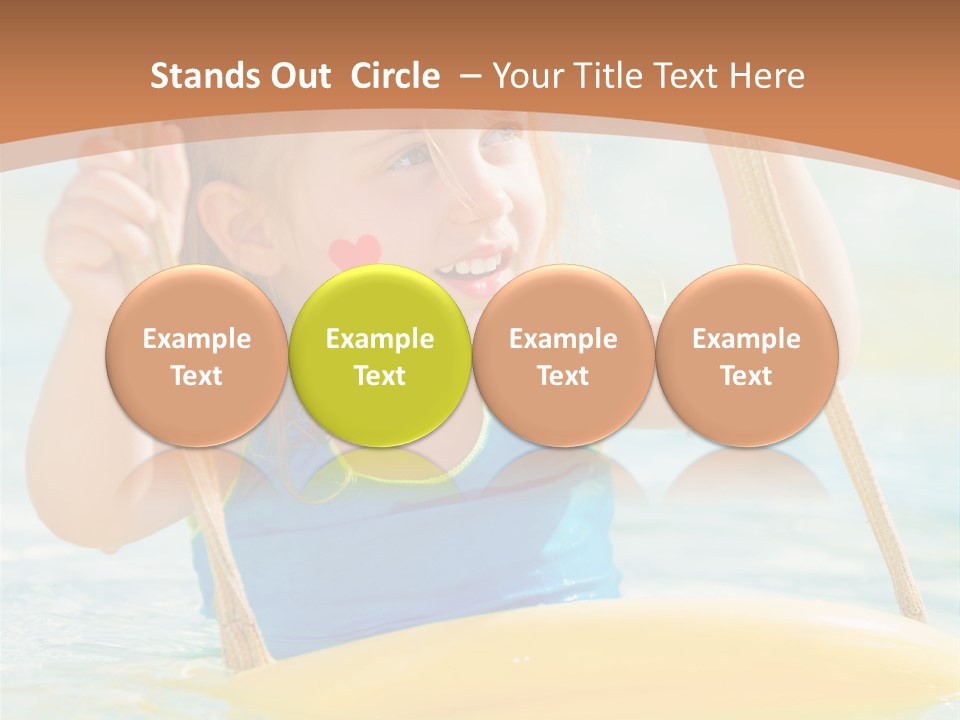 Young Child Portrait PowerPoint Template