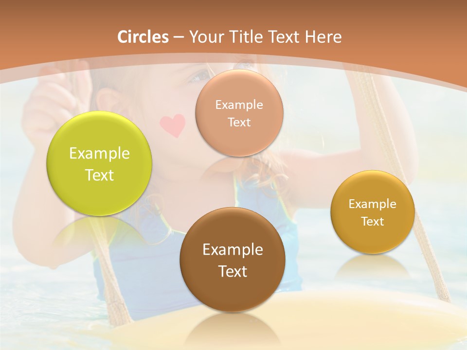 Young Child Portrait PowerPoint Template