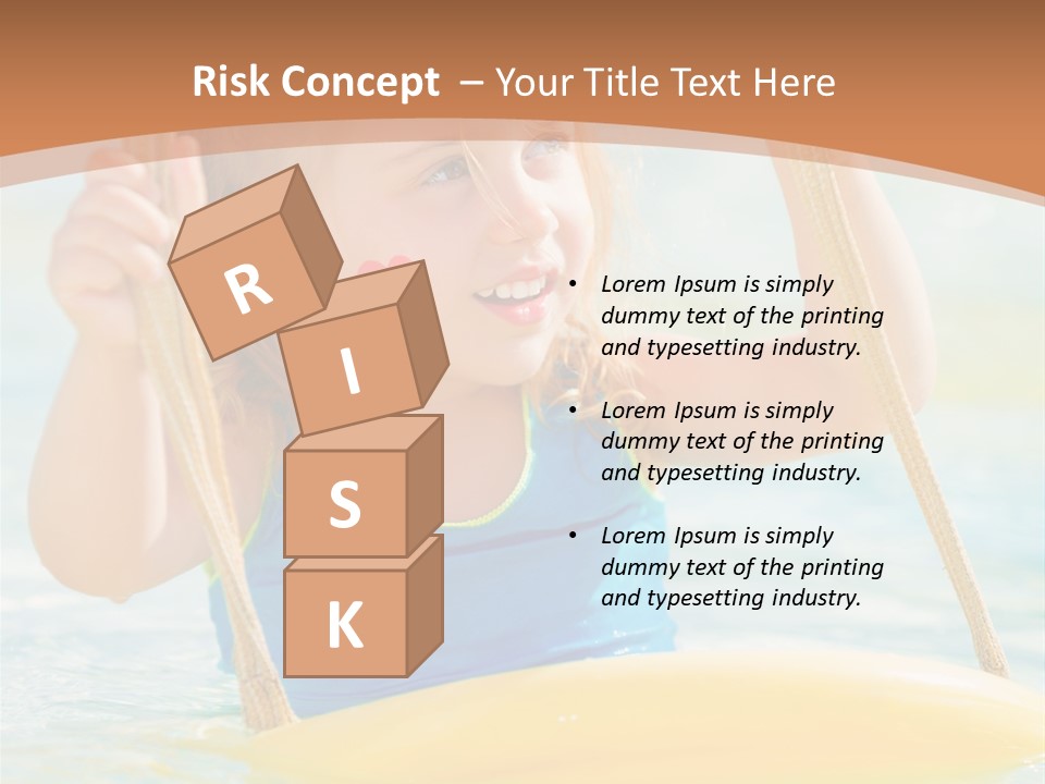 Young Child Portrait PowerPoint Template