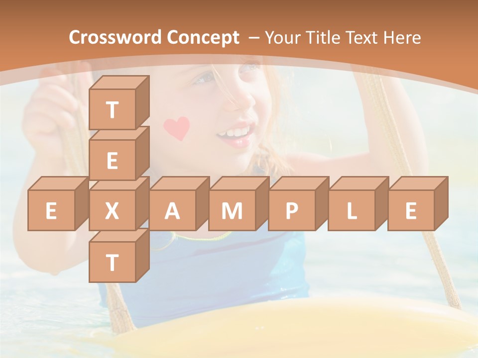 Young Child Portrait PowerPoint Template