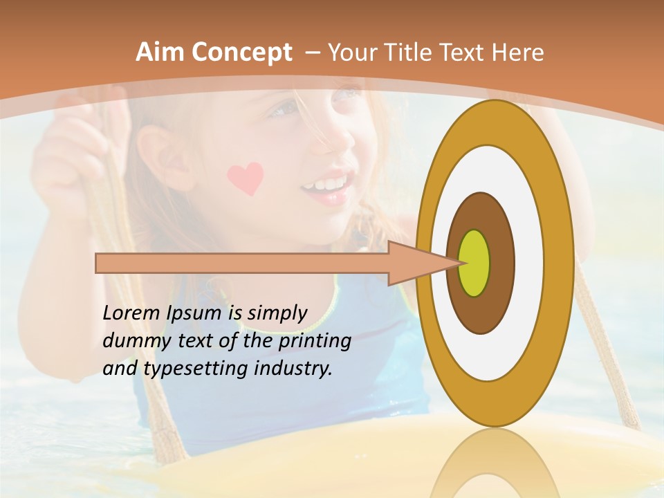 Young Child Portrait PowerPoint Template