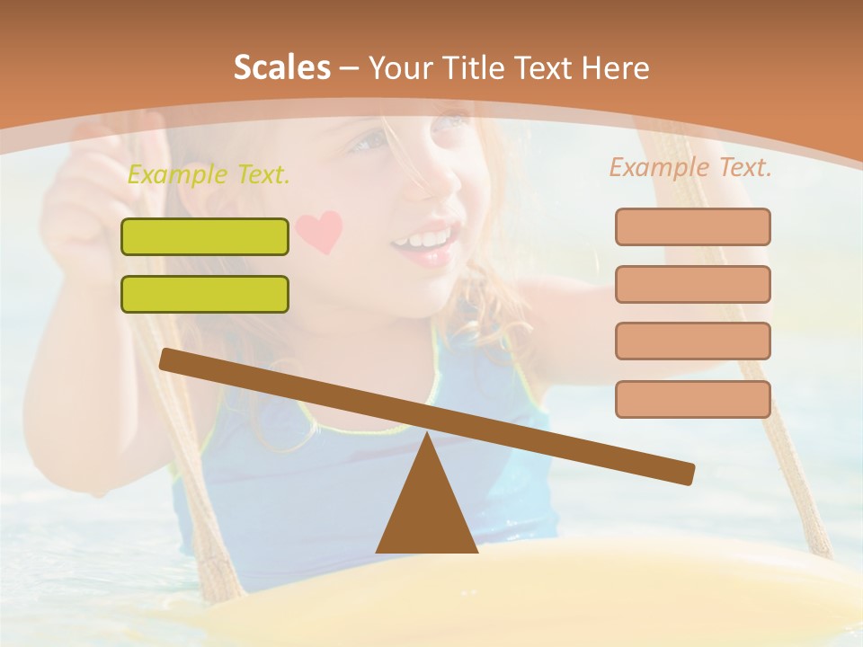 Young Child Portrait PowerPoint Template