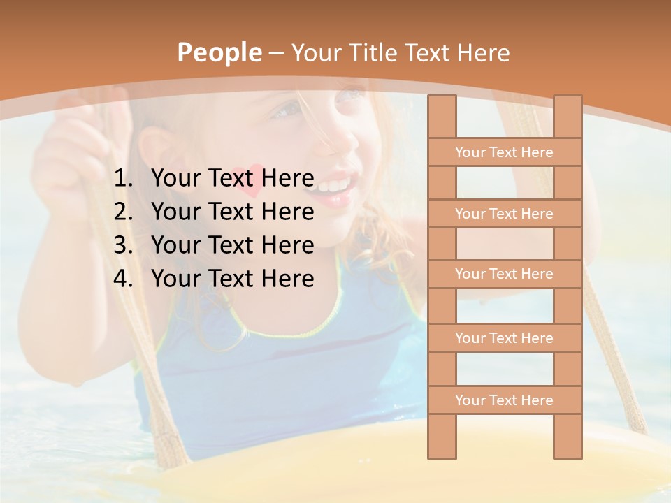 Young Child Portrait PowerPoint Template