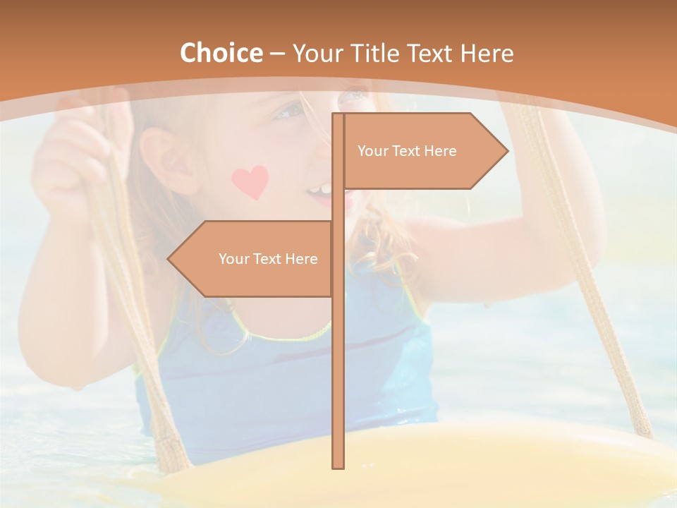 Young Child Portrait PowerPoint Template