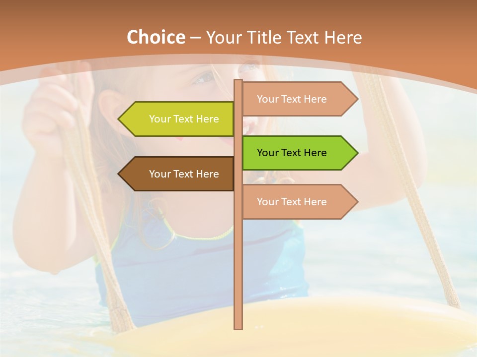 Young Child Portrait PowerPoint Template