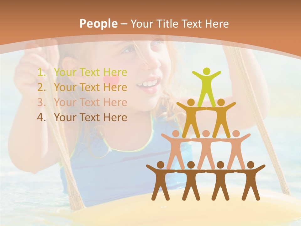 Young Child Portrait PowerPoint Template