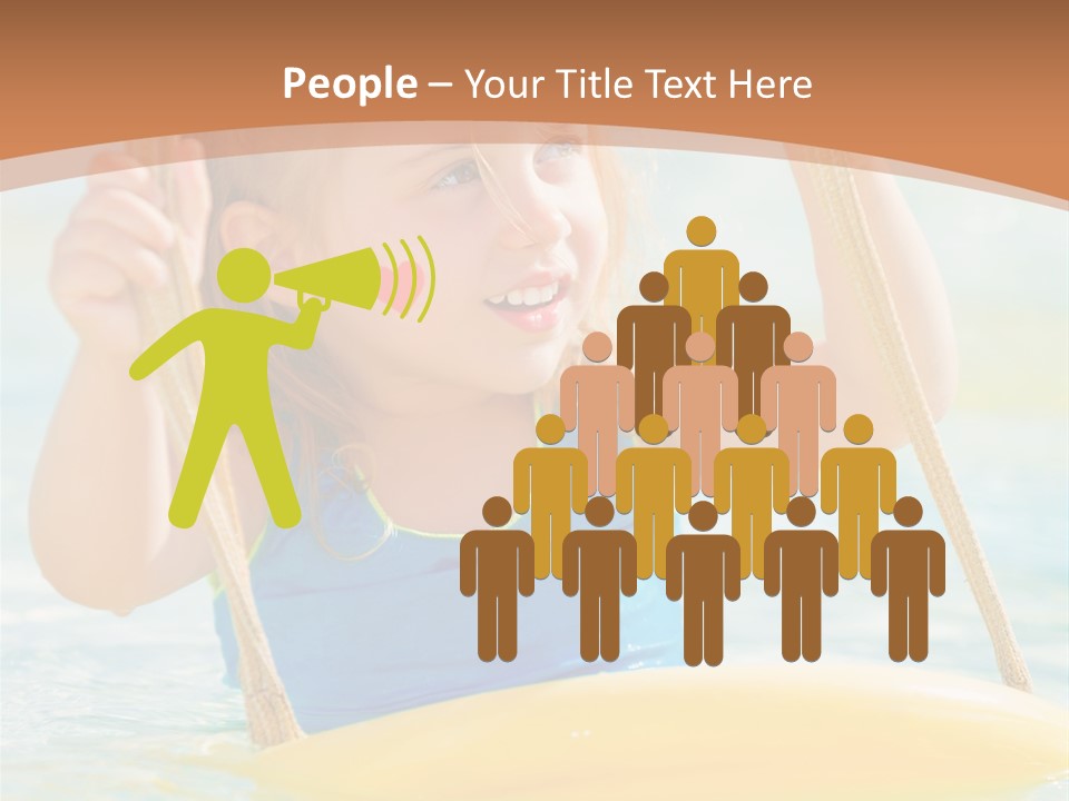 Young Child Portrait PowerPoint Template