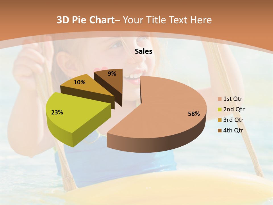 Young Child Portrait PowerPoint Template