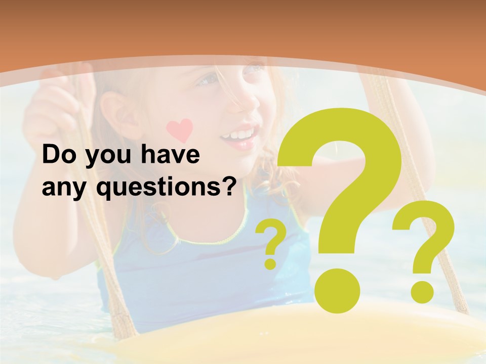 Young Child Portrait PowerPoint Template