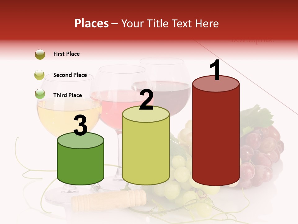 White Vineyard Vine PowerPoint Template