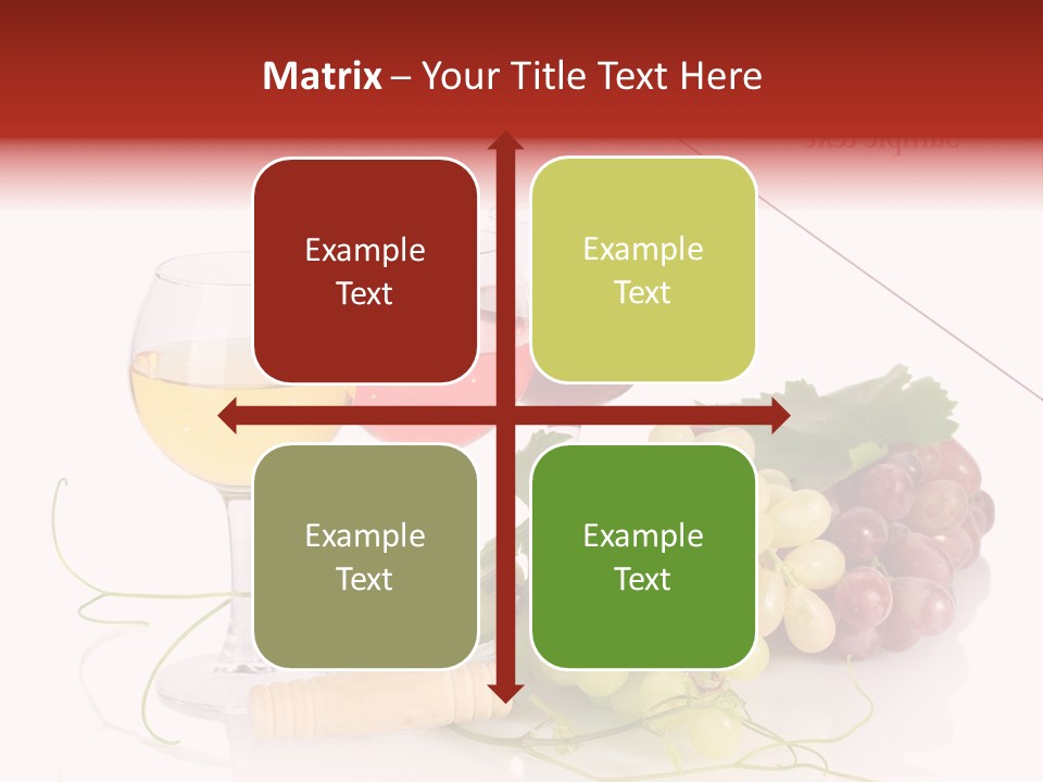 White Vineyard Vine PowerPoint Template