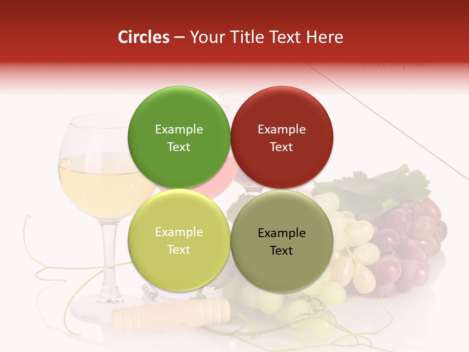 White Vineyard Vine PowerPoint Template