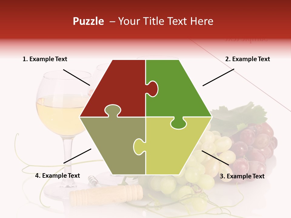 White Vineyard Vine PowerPoint Template