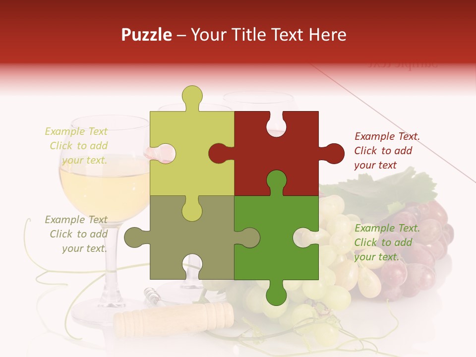 White Vineyard Vine PowerPoint Template