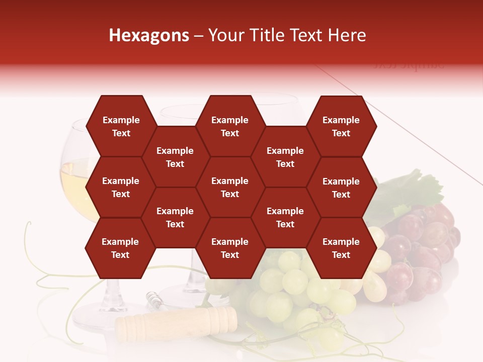 White Vineyard Vine PowerPoint Template