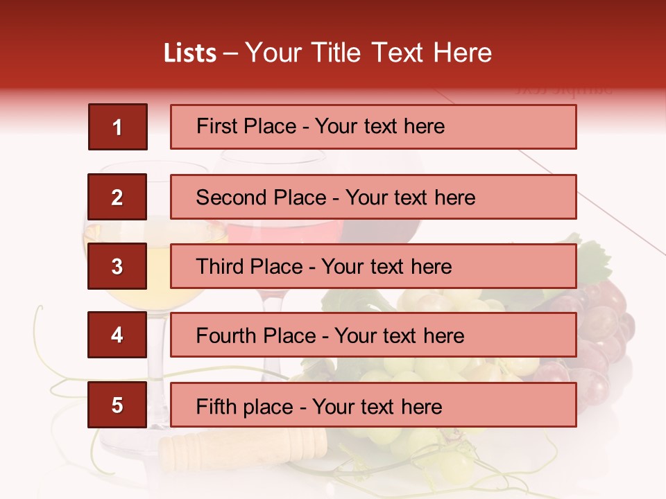 White Vineyard Vine PowerPoint Template