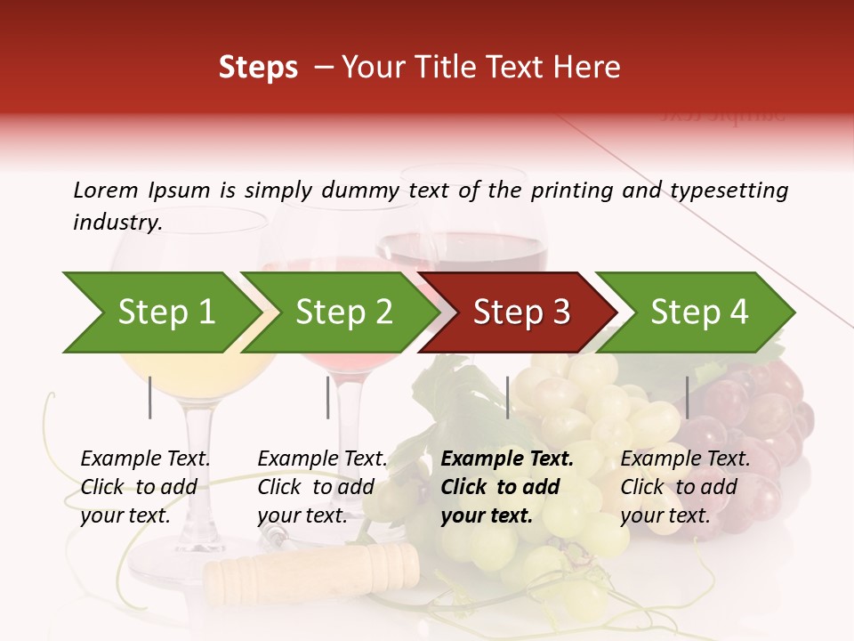 White Vineyard Vine PowerPoint Template