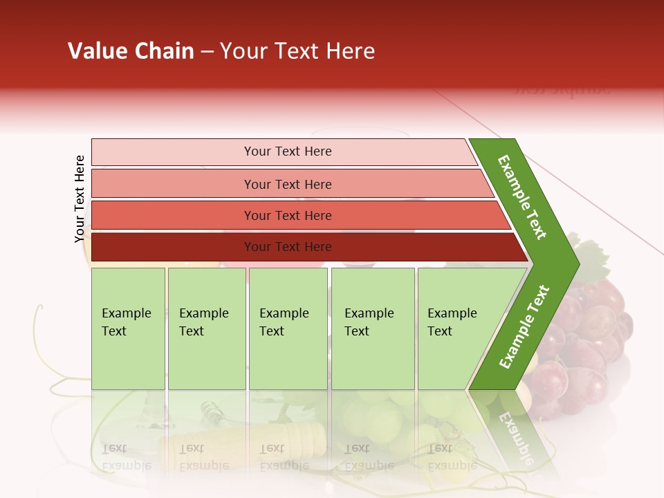 White Vineyard Vine PowerPoint Template