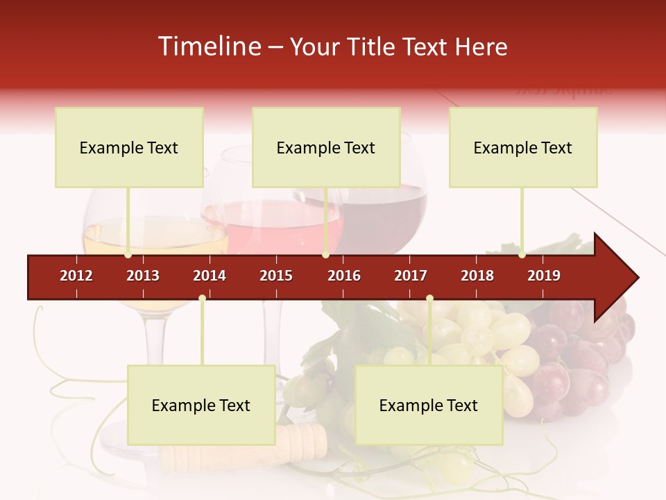 White Vineyard Vine PowerPoint Template