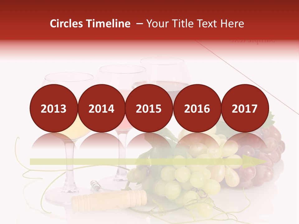 White Vineyard Vine PowerPoint Template