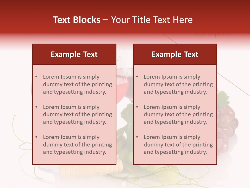 White Vineyard Vine PowerPoint Template