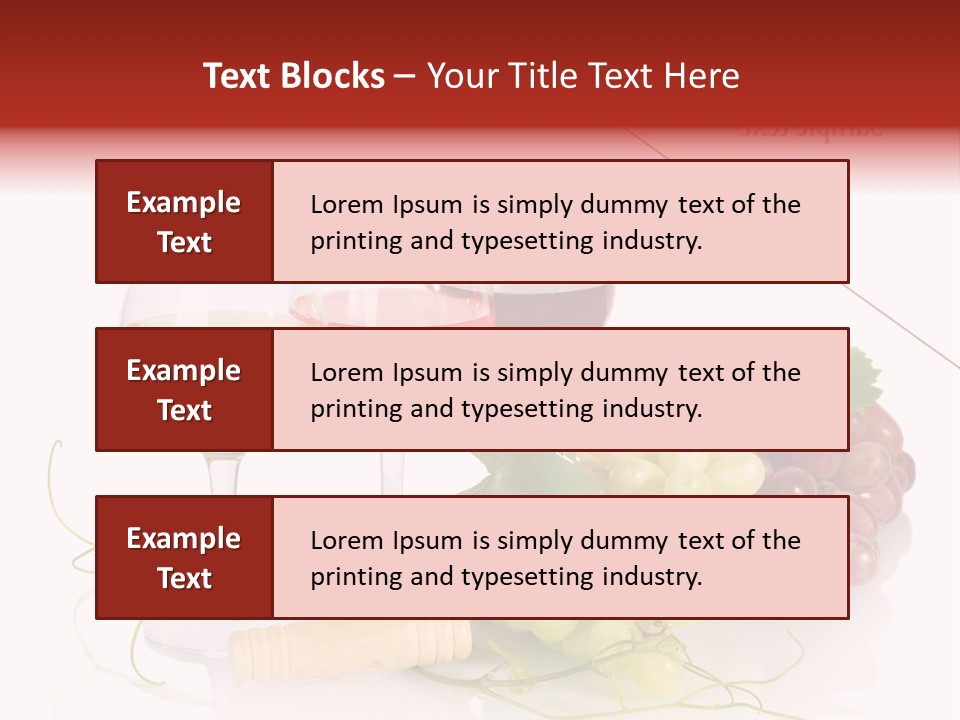 White Vineyard Vine PowerPoint Template