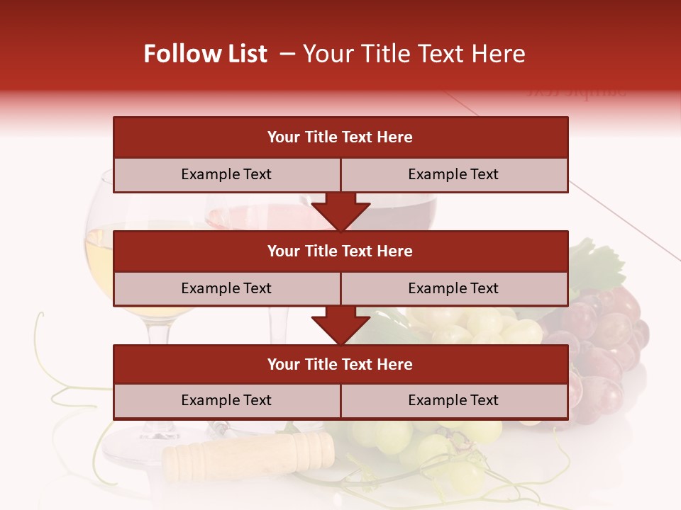 White Vineyard Vine PowerPoint Template