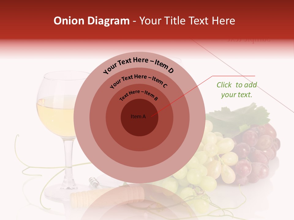 White Vineyard Vine PowerPoint Template