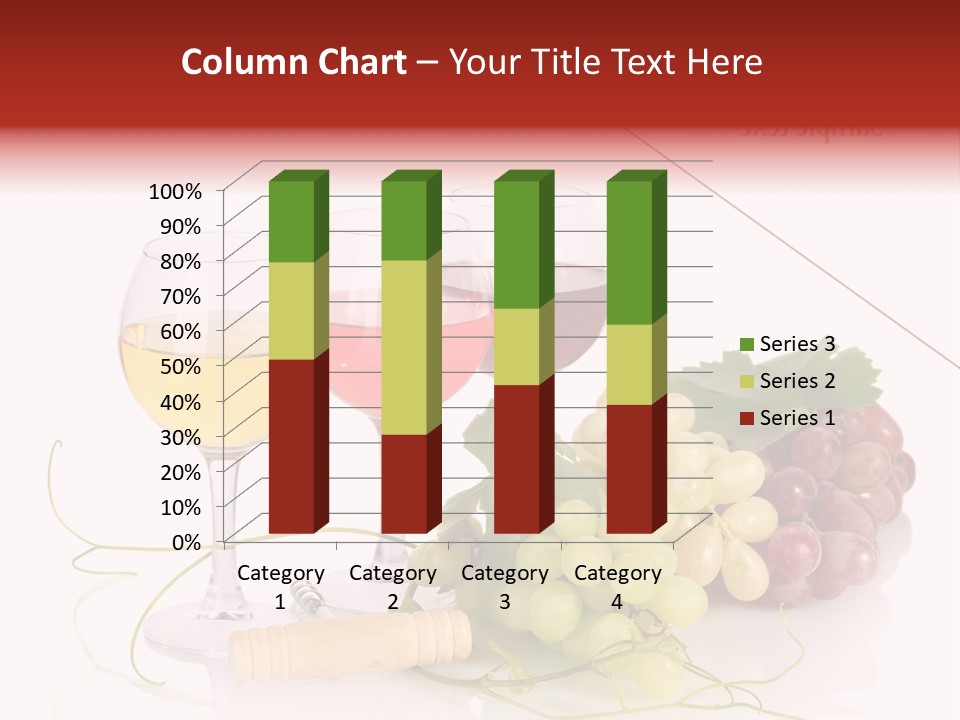 White Vineyard Vine PowerPoint Template