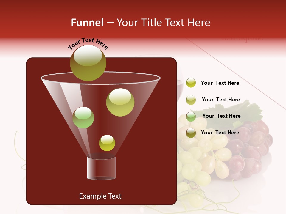 White Vineyard Vine PowerPoint Template