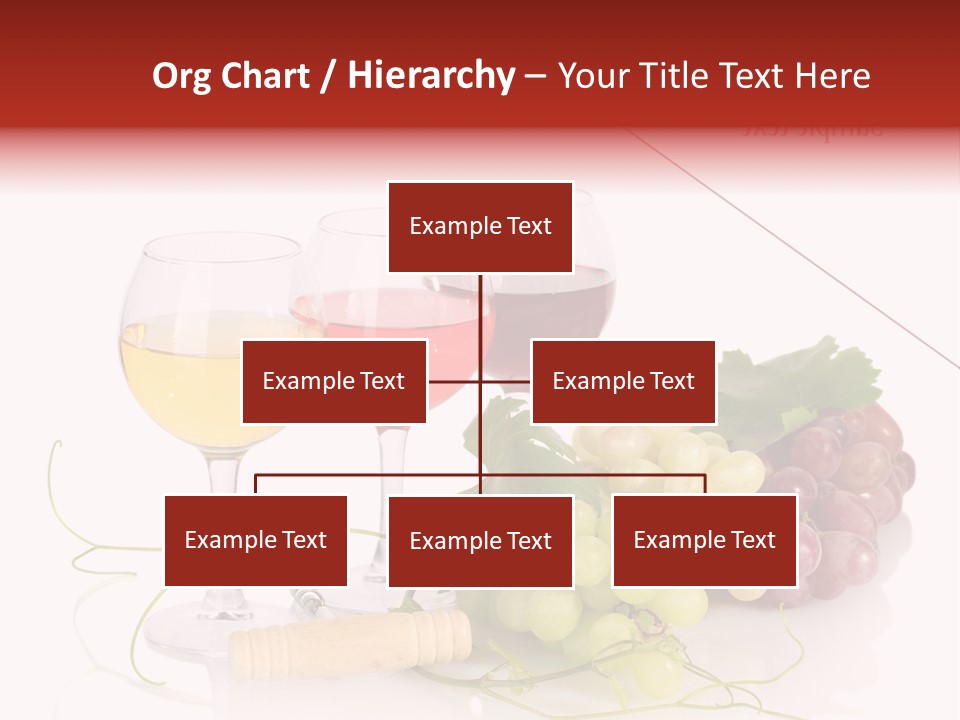 White Vineyard Vine PowerPoint Template