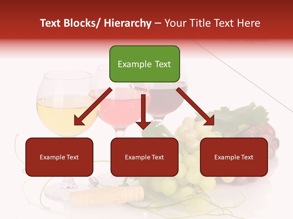 White Vineyard Vine PowerPoint Template