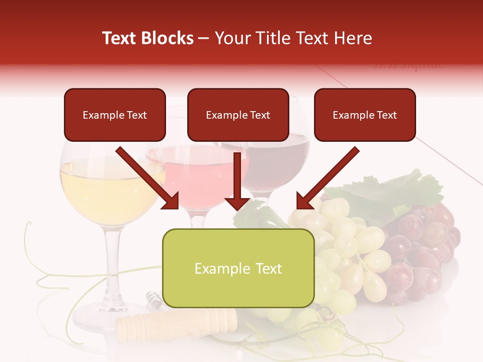 White Vineyard Vine PowerPoint Template