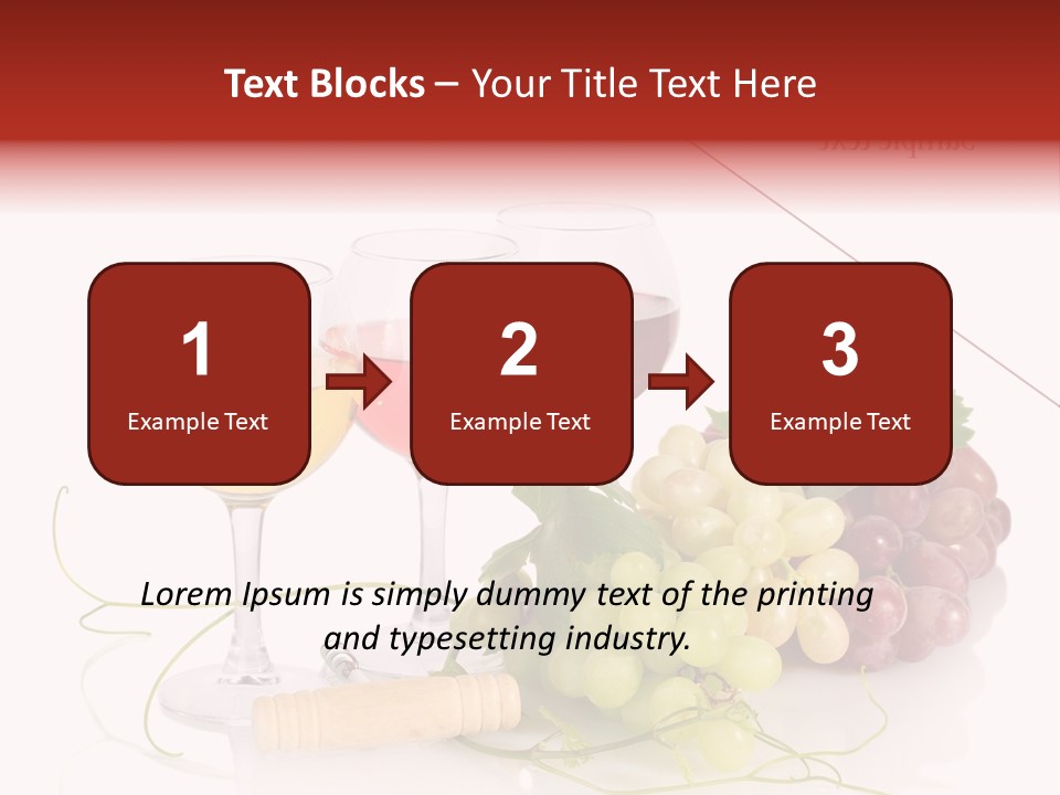 White Vineyard Vine PowerPoint Template