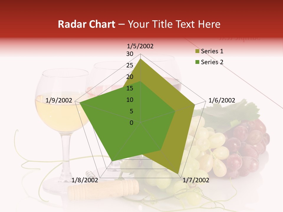 White Vineyard Vine PowerPoint Template