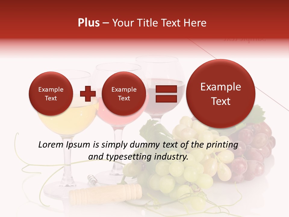 White Vineyard Vine PowerPoint Template