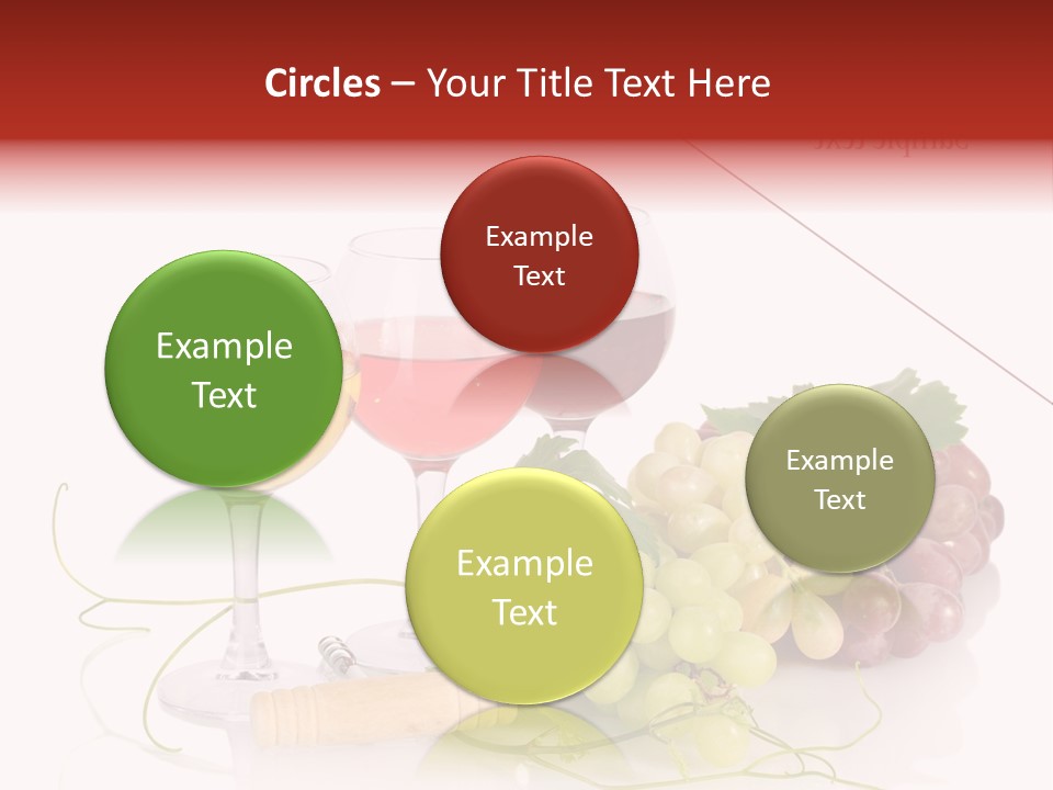 White Vineyard Vine PowerPoint Template