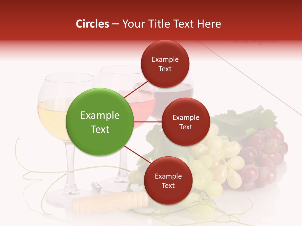 White Vineyard Vine PowerPoint Template