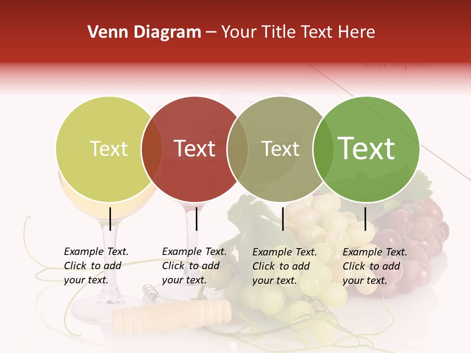 White Vineyard Vine PowerPoint Template