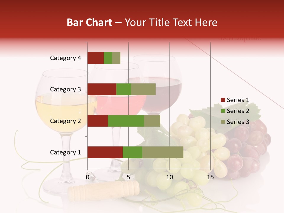 White Vineyard Vine PowerPoint Template