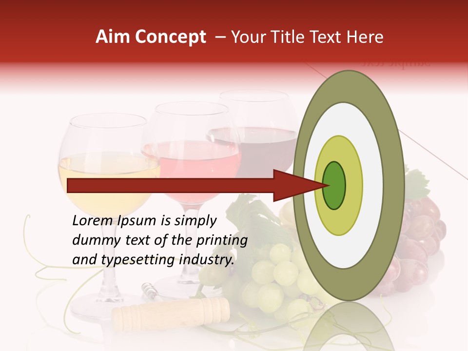 White Vineyard Vine PowerPoint Template